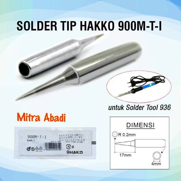 Mata Solder/Solder Tip Hakko 900M-T-I for Solder Tool 936