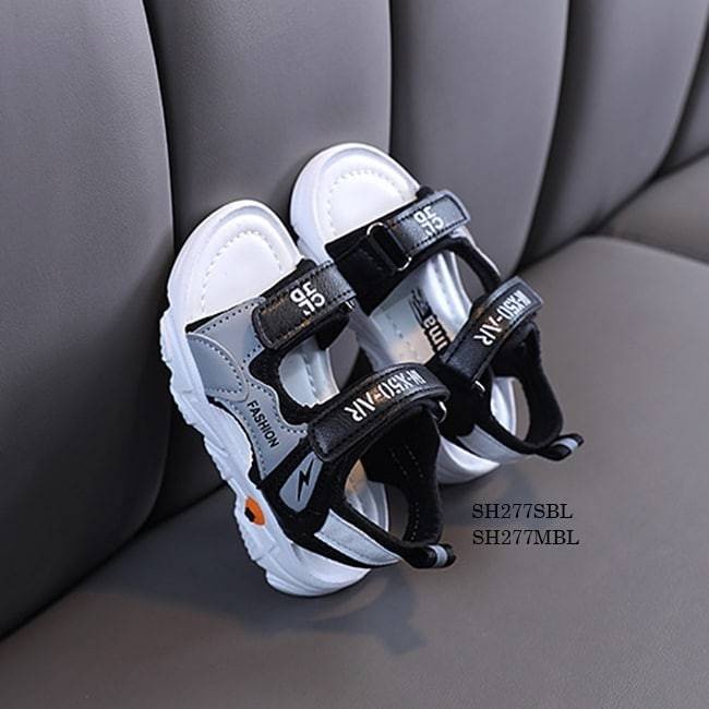 SEPATU SANDAL ANAK BALITA COWOK CEWEK UNISEX SPT146A SEPATU SANDAL IMPOR BERKUALITAS PUTIH HITAM