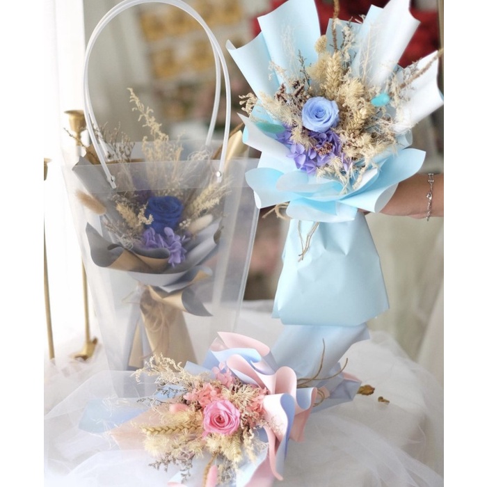 

(TERLARIS) Eternal flowers in paperbag