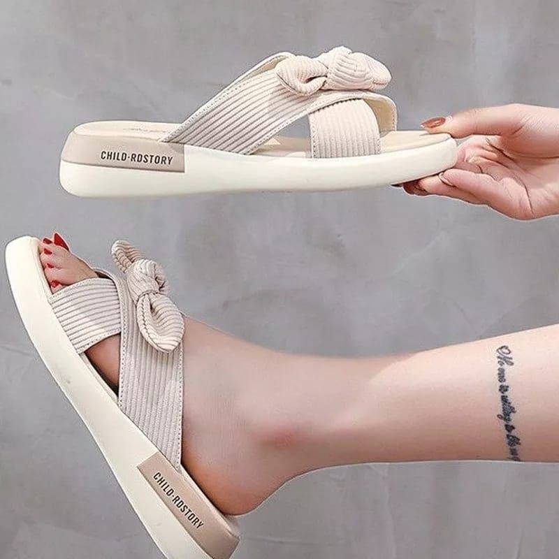 Terbaru Dmrshoes_Wedges Sandal Wanita Korea Ala Tali Pita Hits-Sandal Wedges Wanita Tali Silang