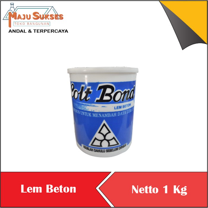 

Lem Rekat Beton Colt Bond biru / Call Bon jempol 1 kg