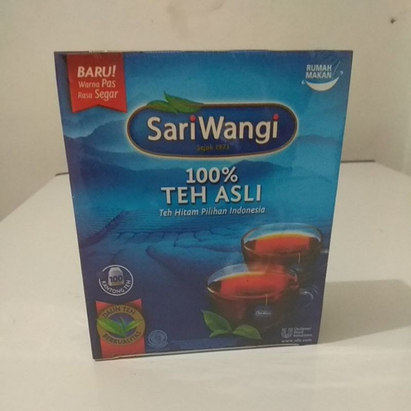 

Sariwangi teh celup asli isi 100 Sachet teh celup hitam