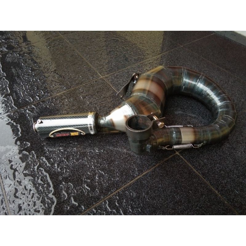 Knalpot vespa spartan 200cc ,excel200, px 200cc san’s racing exhaust