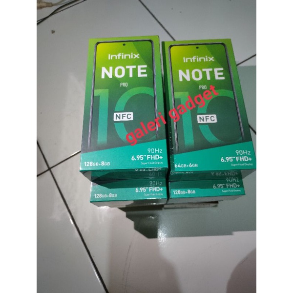 infinix note 10 pro 6/64 8/128 NFc Garansi resmi