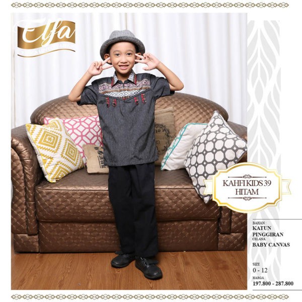 Baju anak Ethica kOKO ANAK Kahfi Kids 39 hitam