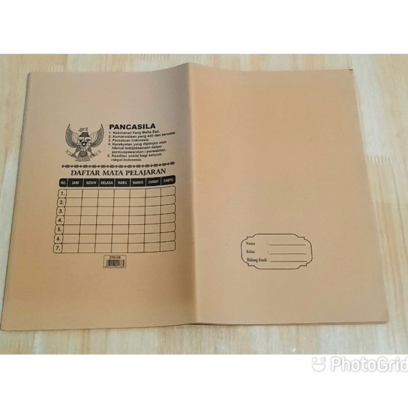 

SAMPUL BUKU COKLAT BOXI ISI 20 PCS