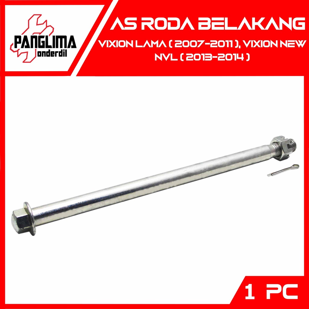 As Roda Belakang Vixion Lama 2007-2011 &amp; Vixion New NVL 2013-2014 Mur Spie-Pengunci Set