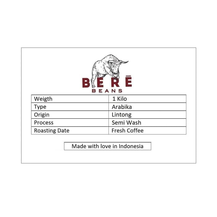 Kopi Arabika Lintong Sumatera 1 KILO 1KG Biji Bubuk Coffee Bean Beans