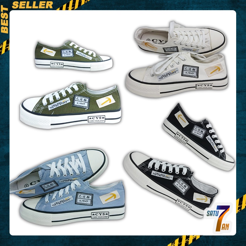 Satu7an SPT-11 Sepatu Sneakers Wanita Pria Sepatu Korea Fashion Style KasualSepatu Cewek Cowok Casual Shoes Canvas