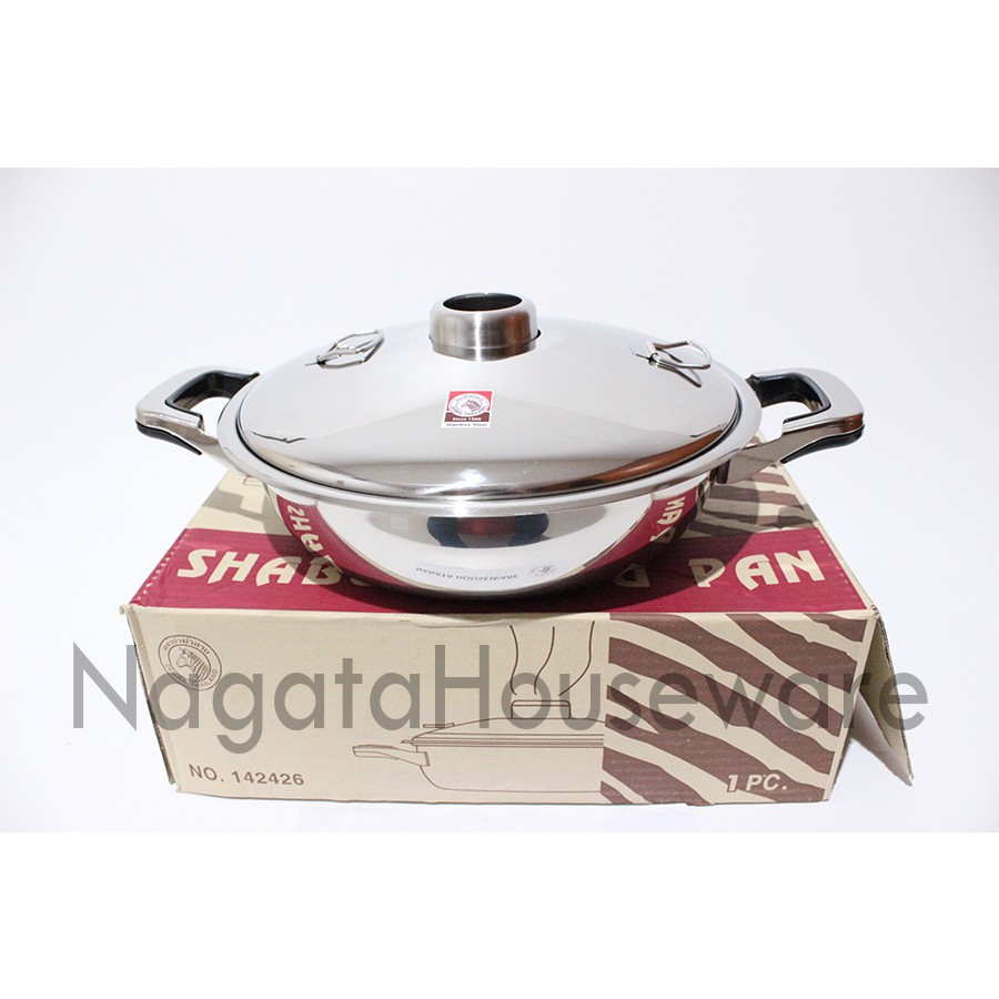 Panci Shabu Shabu Sekat Stainless / Panci Sangwo Stenlis / Panci Hotpot / Panci Huoguo / Shabu-Shabu