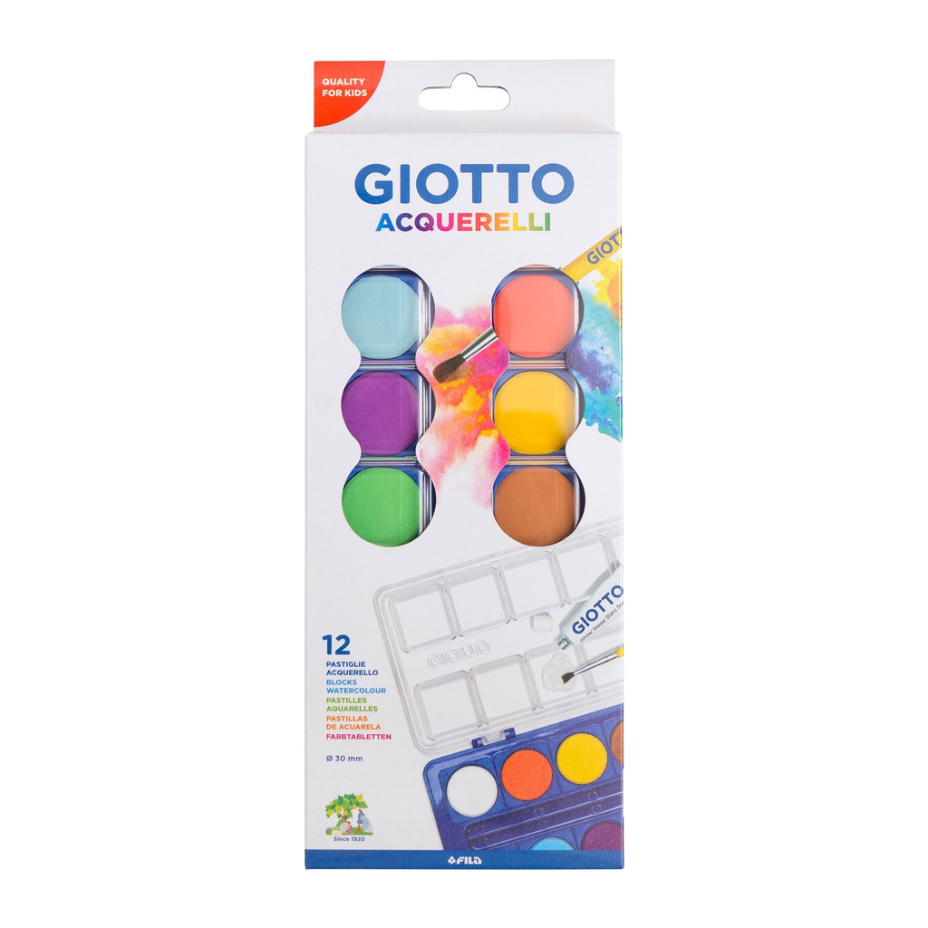 

GIOTTO WATER COLOR CAKE 12 COLS