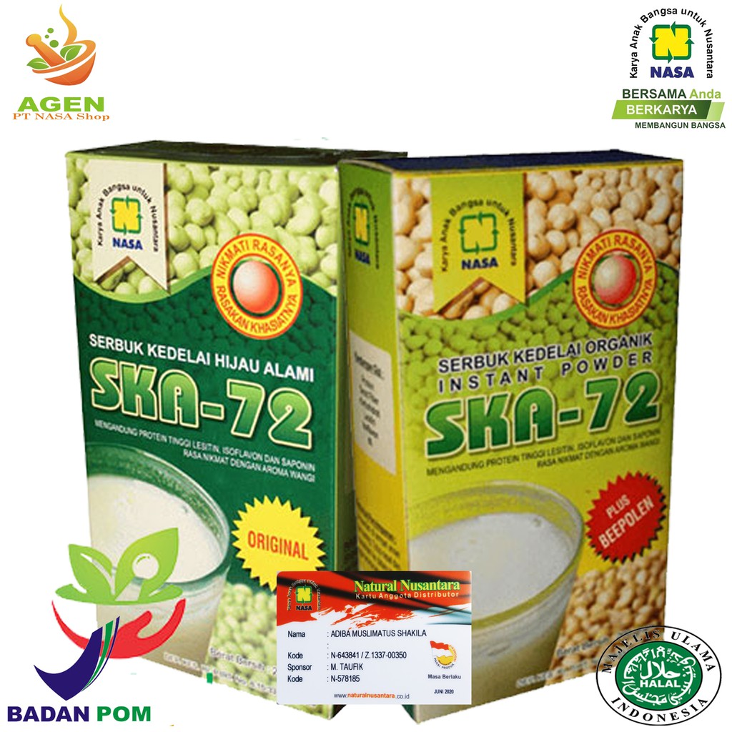 

Serbuk Kedelai Alami SKA-72 Penambah Berat Badan /Agen PT Nasa Shop