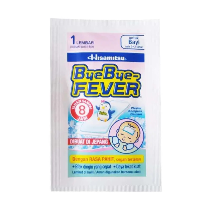 NH - BYE BYE FEVER BAYI - PLESTER KOMPRES BAYI PENURUN PANAS BAYI byebye fever BABY
