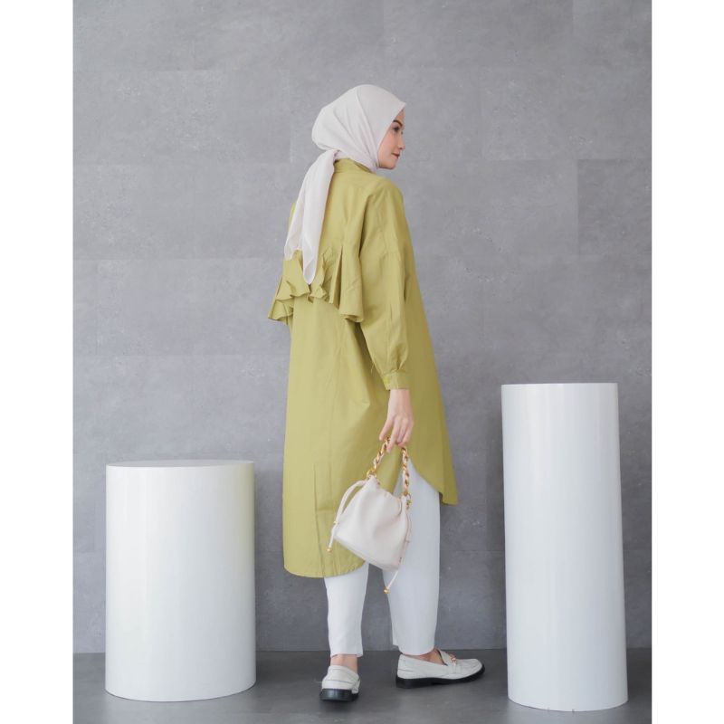 Layna Tunik Linen / Kemeja Wanita Oversize