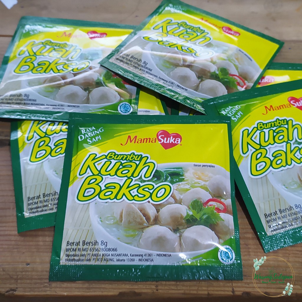 

MamaSuka Bumbu Kuah Bakso 8gr Bumbu Masak Instan