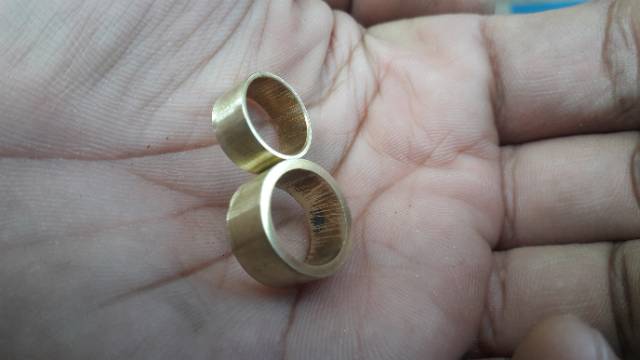 Ring kuningan untuk custom pipa kayu