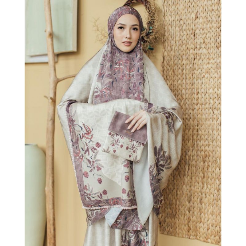 Wearing Klamby Mukena & Sajadah