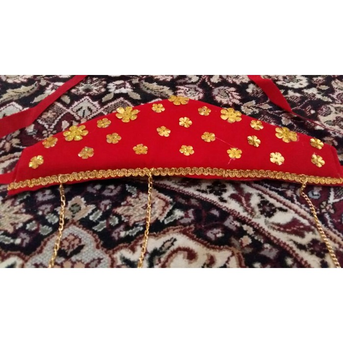 Cadar Betawi / Bludru Merah / Baju adat betawi/ tradisional /aksesoris