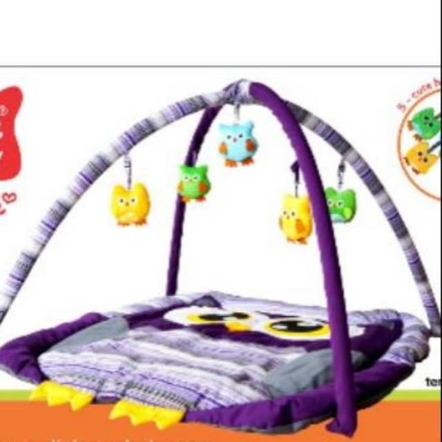 Kasur Matras  bermain bayi playmat dialogue owl