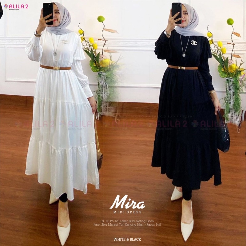 MIRA MIDI DRESS MUSLIM PREMIUM BY ALILA HIJAB