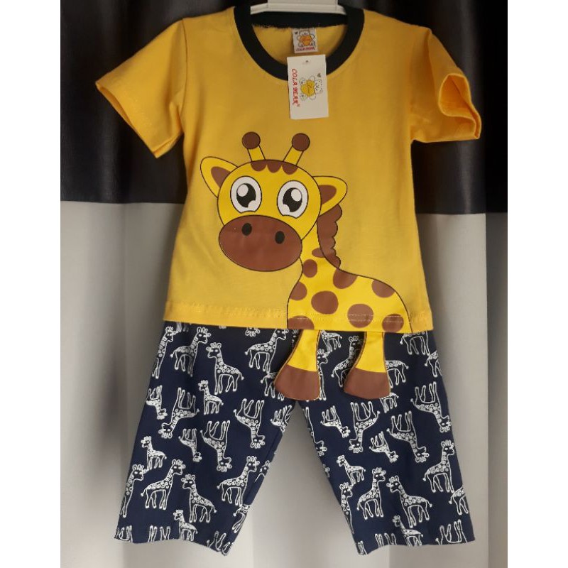 setelan kaos anak laki-laki Cola Bear