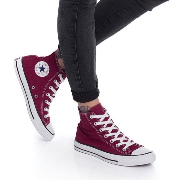 (TERMURAH) SEPATU CONVERSE ALL STAR HIGH BLACK WHITE SEPATU SEKOLAH PRIA WANITA