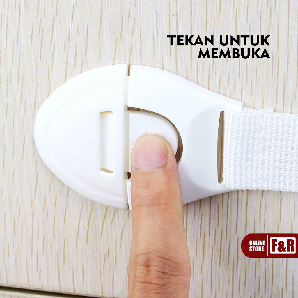 Kunci Kulkas Pengaman Anak Pengaman Laci Lemari Pengunci Pintu Kulkas dari Bayi dan Anak Baby Safety Lock Pelindung Pengunci Pengaman Laci Lemari Furniture Pintu Kulkas Microwave Penutup Toilet Kabinet Perabotan Rumah Tangga