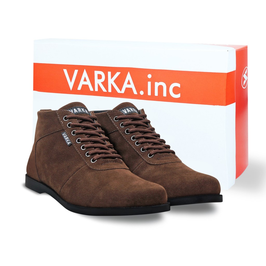 Sepatu Kasual Tinggi Pria V 4283 Brand Varka Sepatu Boots Semi Formal Kerja Kuliah Murah Berkualitas