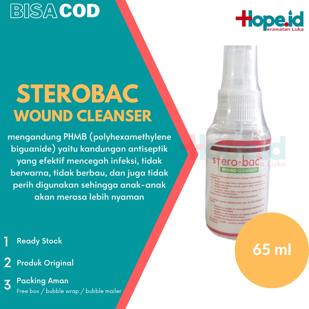 Sterobac spray 65ml | Cosmomed 100 ml cairan antiseptic luka