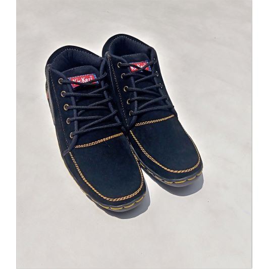 Sepatu Low Boots Kickers Pria Sepatu Kickers Boot Pendek Sepatu Pria Warna Hitam
