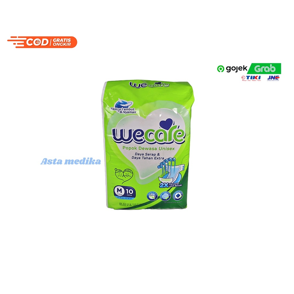 Popok Dewasa Wecare M10  L8  XL8 Unisex WeCare Adult Diapers We Care Popok Perekat Dewasa Wecare