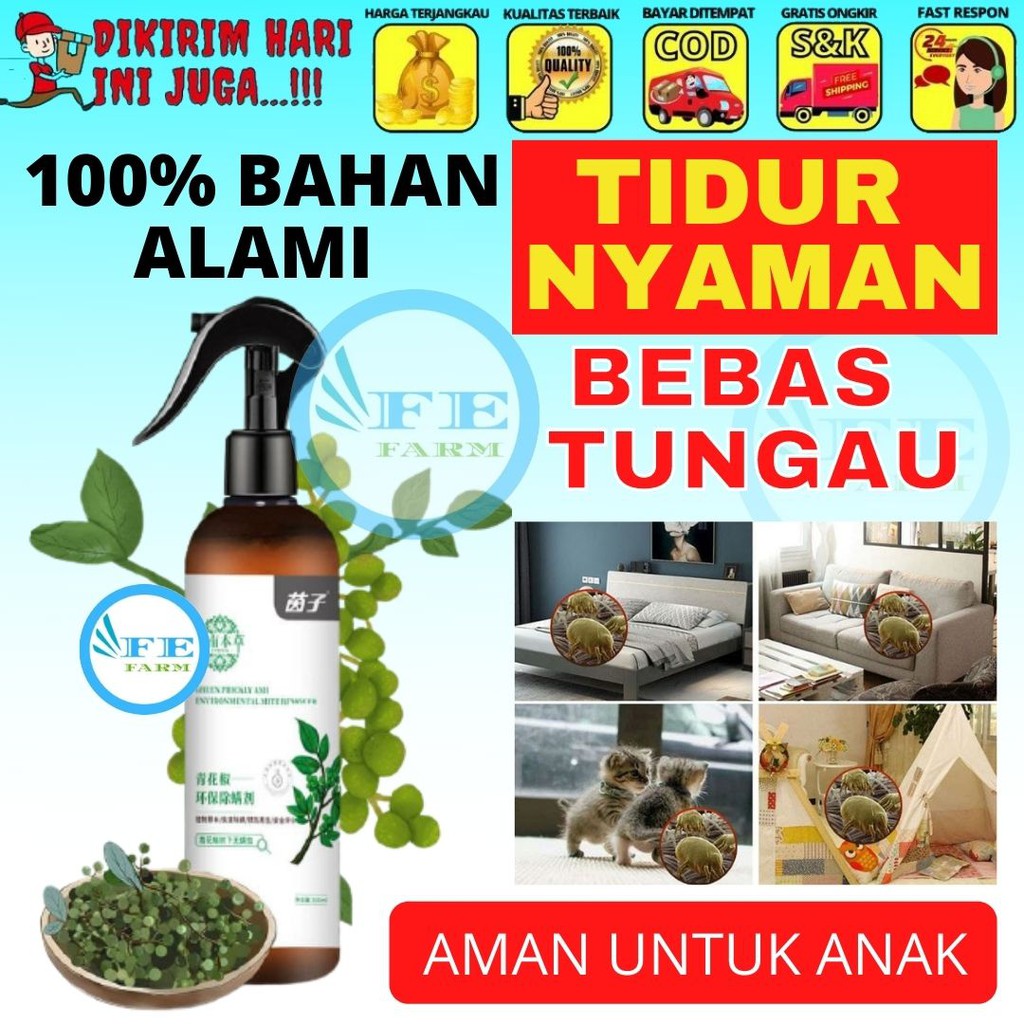 OBAT PEMBASMI TUNGAU KASUR KUTU SOFA AMAN BAGI MANUSIA FEFARM