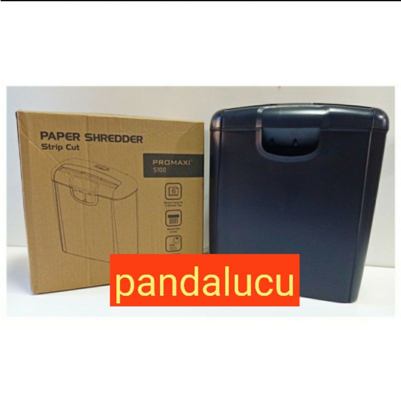 MESIN PENGHANCUR POTONG KERTAS PROMAXI S 100 ORIGINAL / PAPER SHREDDER S100