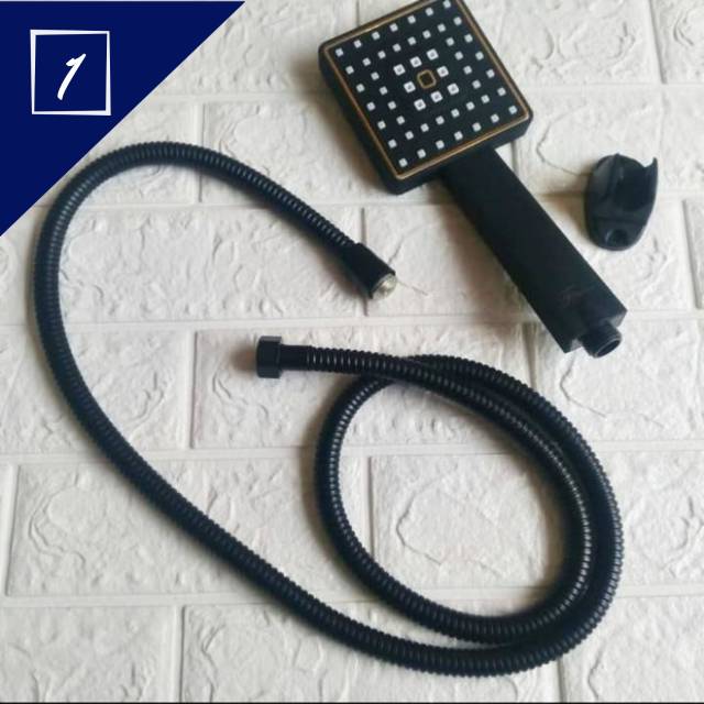 Shower Mandi Fiorentino Kotak / Hand Shower Fiorentino Black Matte