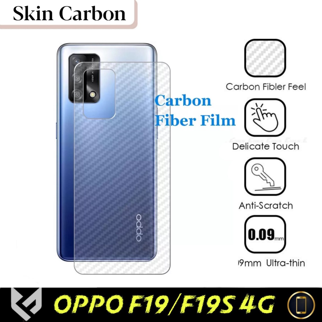 (PROMO PAKET 2IN1) Oppo A74 4G A95 4G F19 F19s Anti Gores Layar Free Skin Carbon Anti Gores Jamur Belakang Handphone