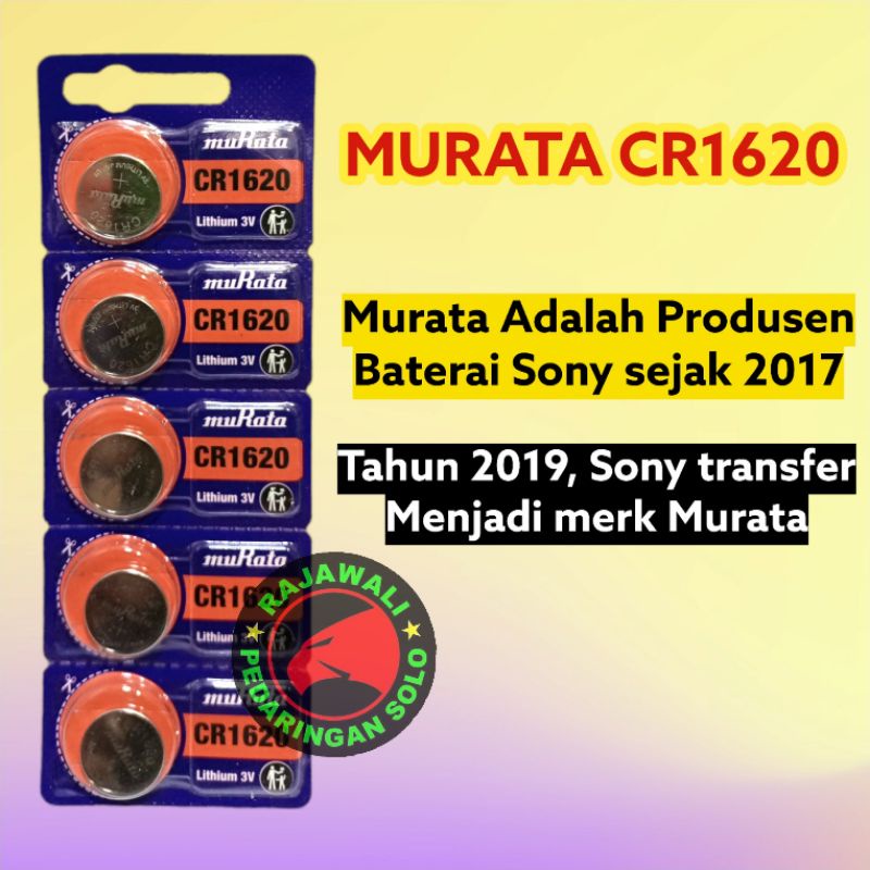 BATERAI SONY MURATA CR1620 BATRE 1620