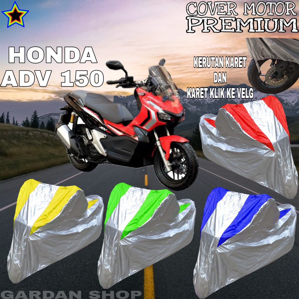 Sarung Motor HONDA ADV 150 Silver KOMBINASI Body Cover Honda PREMIUM