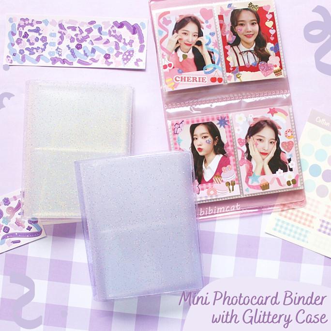 

HOT SALE Mini Photocard Binder Glitter Case Slot 64 PC POLOS