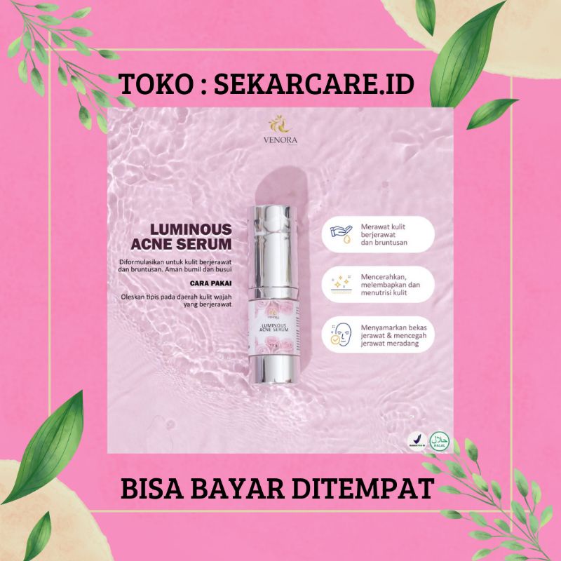 VENORA SERUM || SERUM INTENSE BRIGHTENING / SERUM WHITENING VENORA / VENORA TOTOL JERAWAT / SERUM LOMINOUSE ORIGINAL / KECANTIKAN UNTUK PEMUTIH DAN PENCERAH WAJAH AMPUH