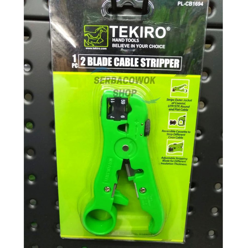 Tekiro Pisau Cutter Pemotong Kabel 2 Blade Cable Stripper Termurah Berkualitas