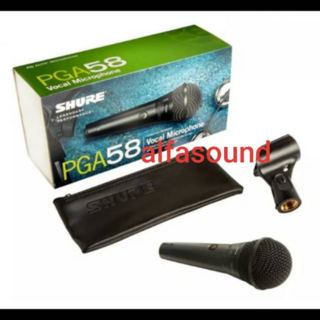 MIC SHURE PGA58 ORIGINAL MICROPHONE PGA 58 ASLI GARANSI RESMI