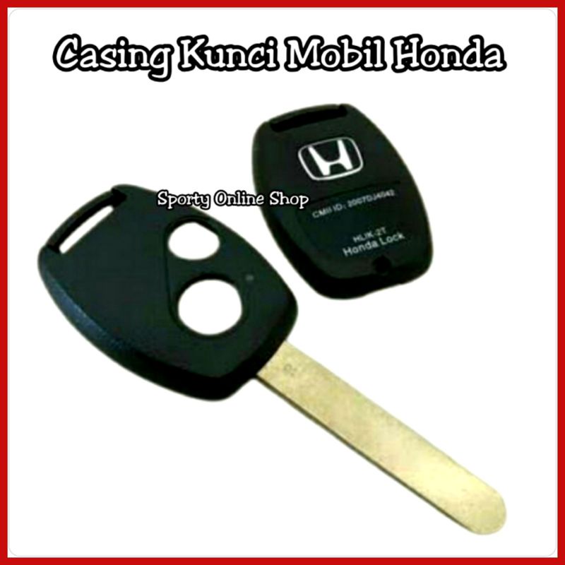 Casing Remote Kunci Mobil Honda Jazz, New City, Brio, Freed DLL 2 Tombol