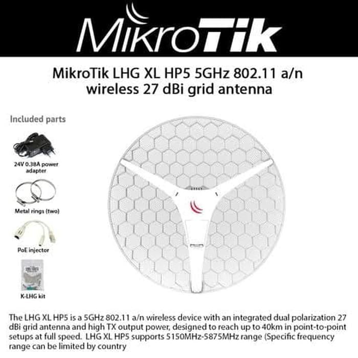 Mikrotik Embedded Wireless RBLHG-5HPnD-XL / RB LHG-5HPND-XL