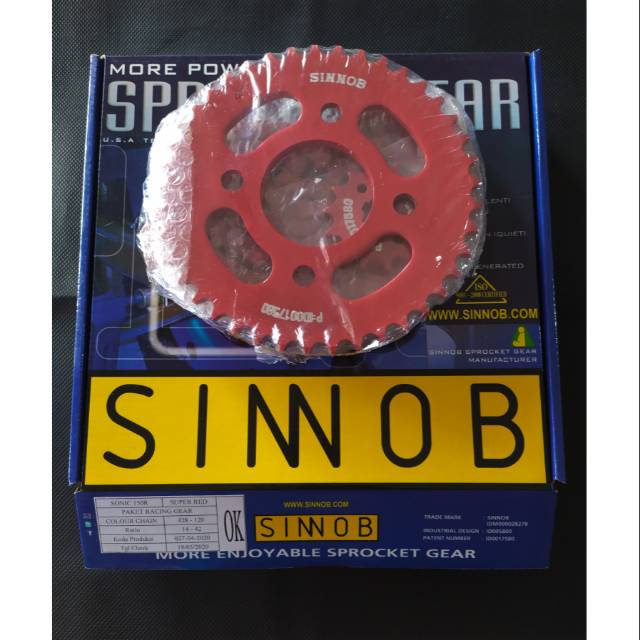 GEAR SET SINNOB RACING SONIC 150R MERAH
