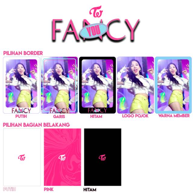 [UNOFFICIAL]Photocard TWICE Fancy You,Nayeon Jeongyeon Momo Sana Jihyo Mina Dahyun Chaeyoung Tzuyu
