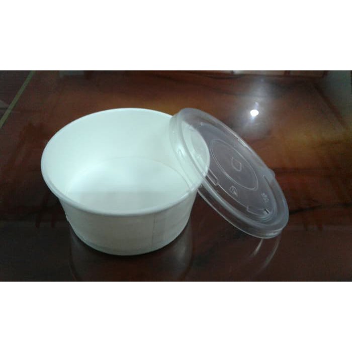 Paper Bowl 650 Ml Plus Tutup