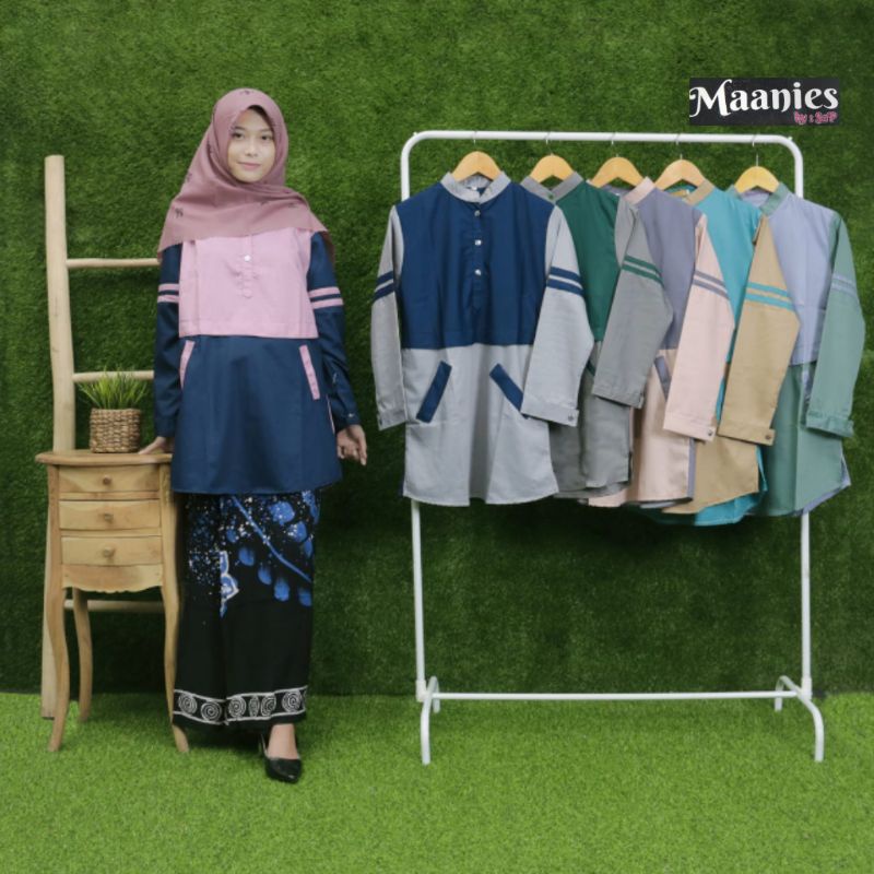 Set Tunik Kombinasi // Setelan Santri // Set Santri Putri