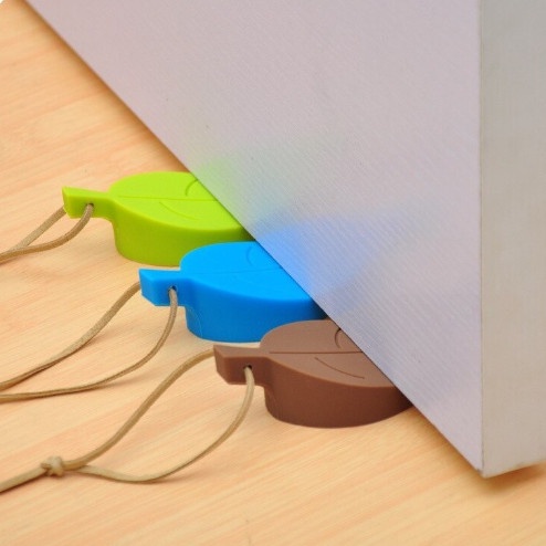 (B023) Pengaman Pintu Bentuk Daun Ganjal Pintu Daun Penahan Pintu Daun Door Stopper