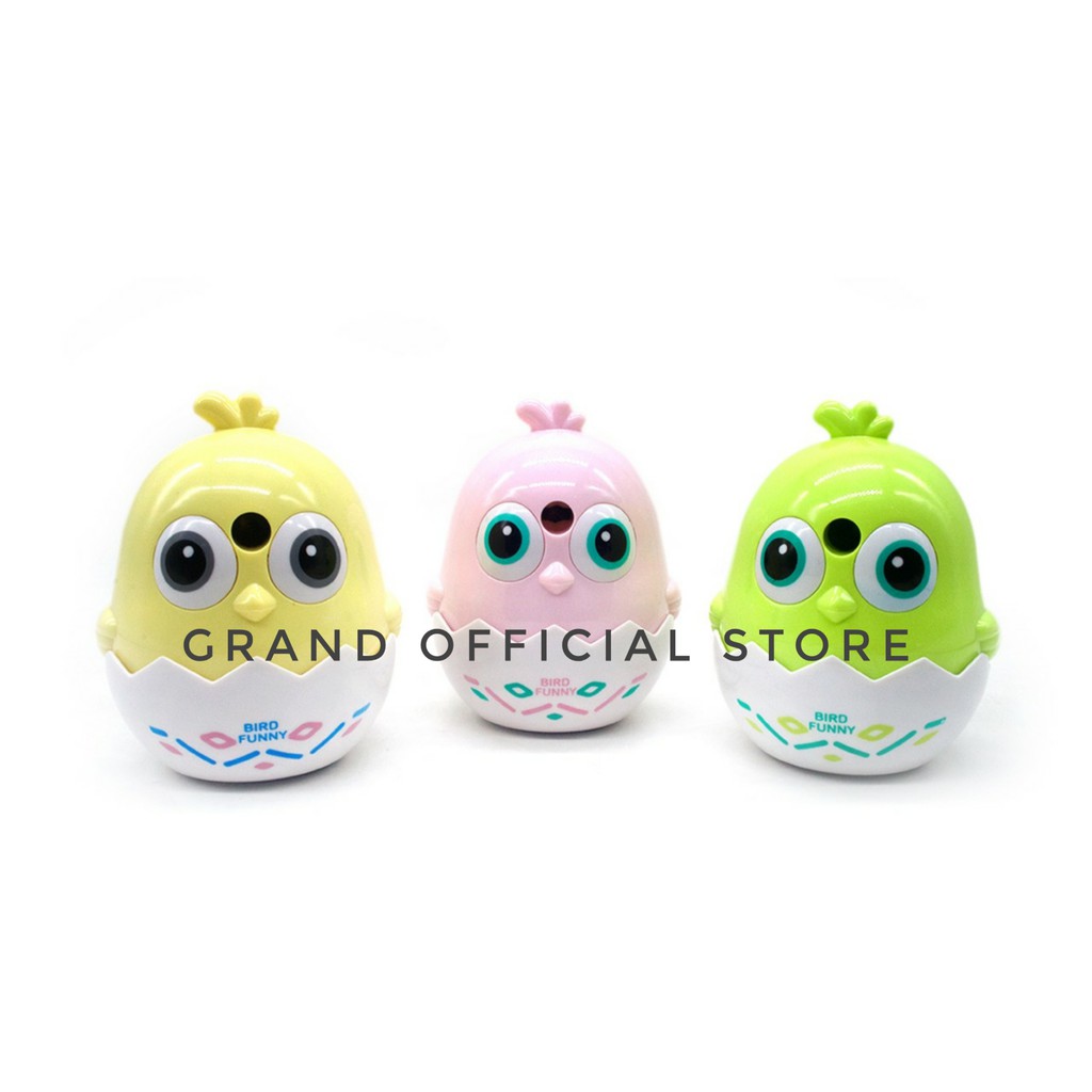 

[GRAND] RAUTAN MEJA / SERUTAN PUTAR / RAUTAN PENSIL MOTIF BIRD FUNNY 3665