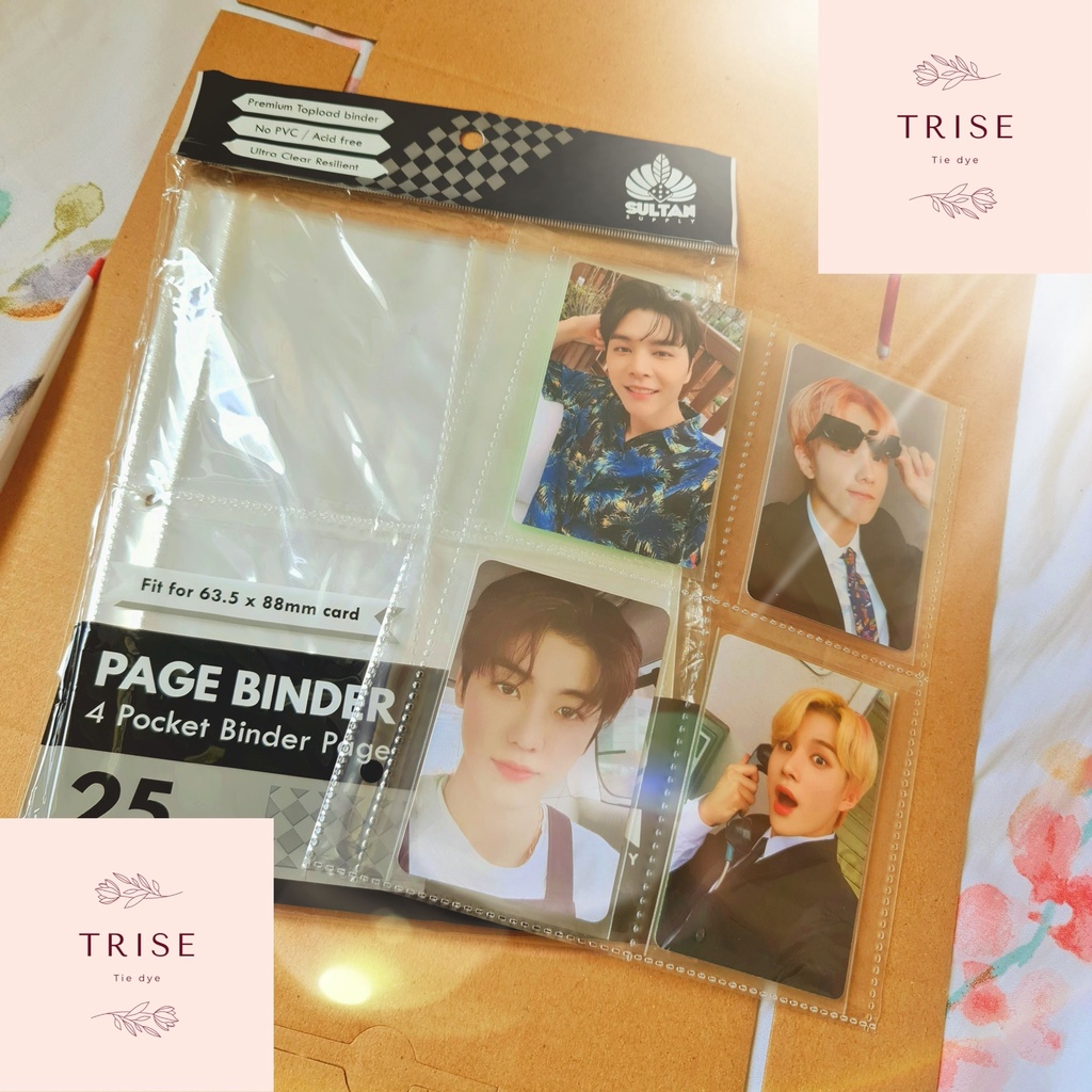 [5pcs] READY Eceran Sharing Sultan Sleeve A5 4P/8P Binder Page Album 3 Ring Photocard